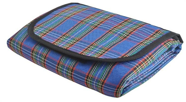 Podloga za piknik 145x180 basic - plava