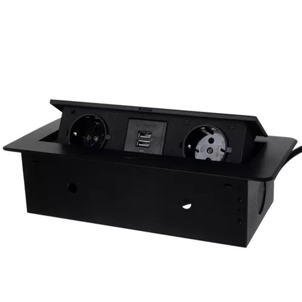 Utičnica skrivena u stolnoj USB - dupla Izoxis 21446