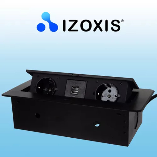 Utičnica skrivena u stolnoj USB - dupla Izoxis 21446
