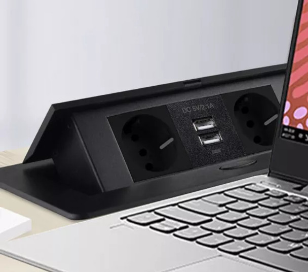 Utičnica skrivena u stolnoj USB - dupla Izoxis 21446