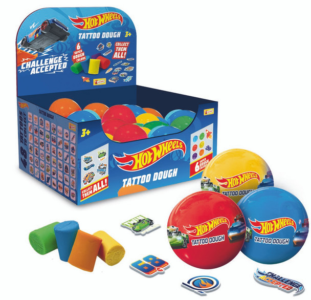 Hot Wheels tattoo plastelin u displayu