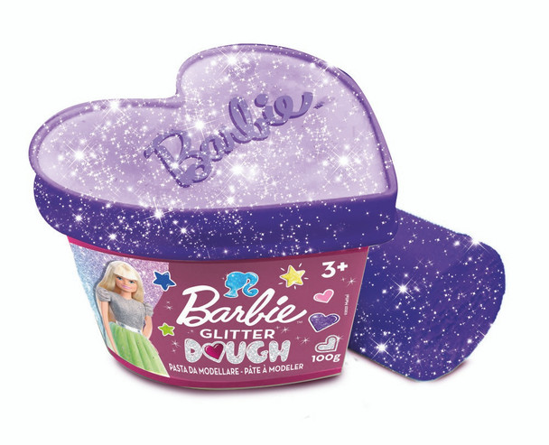 Barbie dough plastelin u obliku srca glitter (DISPLAY 24/1)