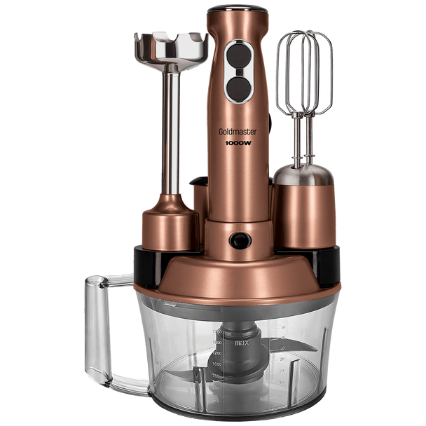 Goldmaster Štapni mikser sa posudom, 5u1, 1000 W, Multipraktik - GM-7239G Elena Max Gold