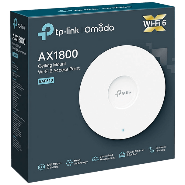 TP-LINK Wireless N Access Point, Dual Band, do 1200Mbps, WiFi 6 - EAP610