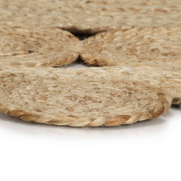 Ručno rađeni pleteni tepih od jute 90 cm