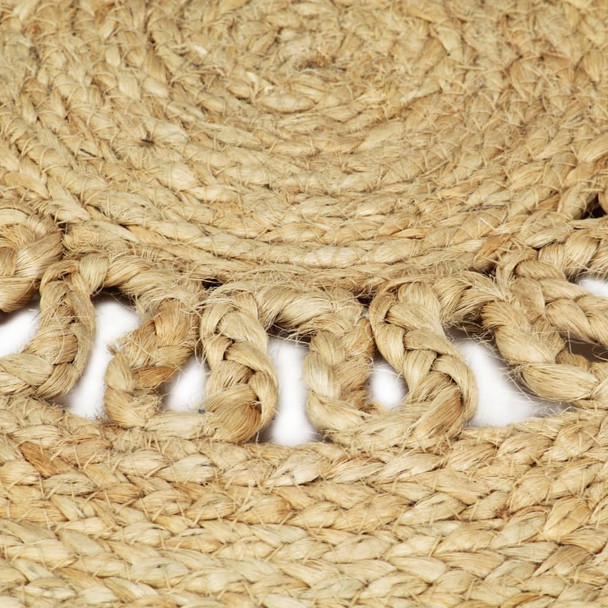 Ručno rađeni pleteni tepih od jute 240 cm