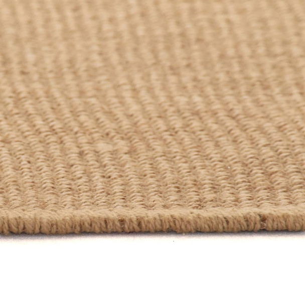 Ukrasni tepih od jute s podlogom od lateksa 70x130 cm prirodni