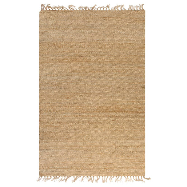 Ručno tkani ukrasni tepih od jute 120 x 180 cm prirodna boja