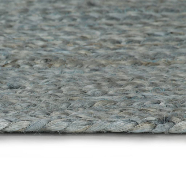 Ručno rađeni tepih od jute okrugli 120 cm maslinastozeleni