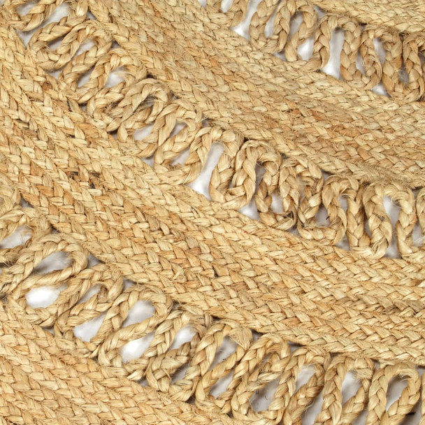 Ručno rađeni pleteni tepih od jute 210 cm
