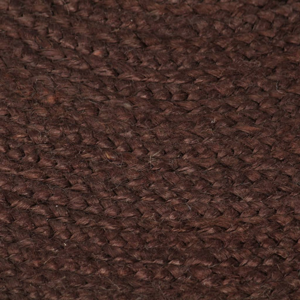 Ručno rađeni tepih od jute okrugli 120 cm smeđi