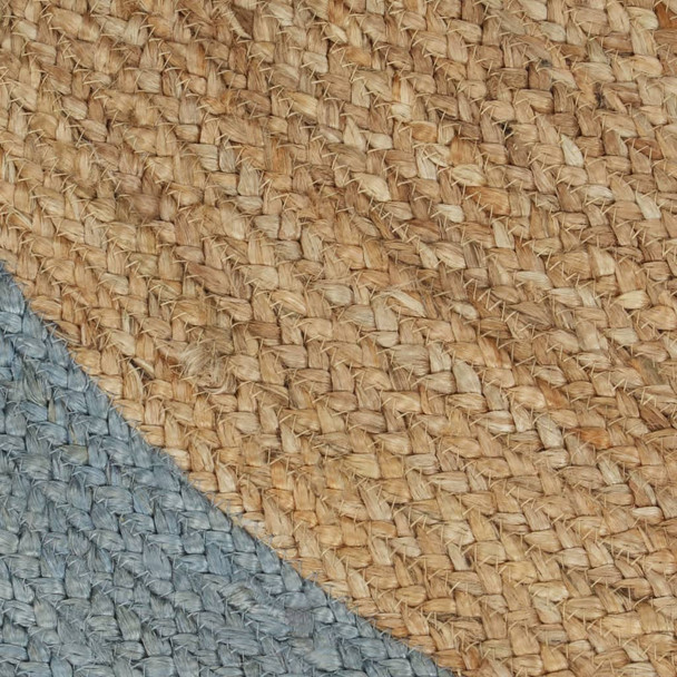 Ručno rađeni tepih od jute s maslinastozelenim rubom 210 cm