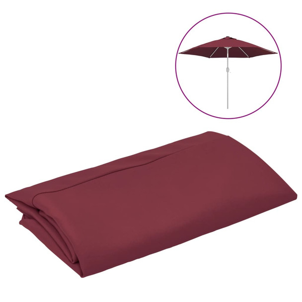 Zamjenska tkanina za vrtni suncobran bordo 300 cm
