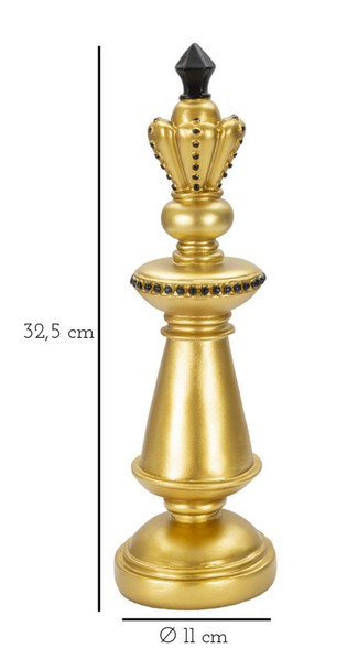 Zlatni I Crni Kralj Cm Ø 11x32,5