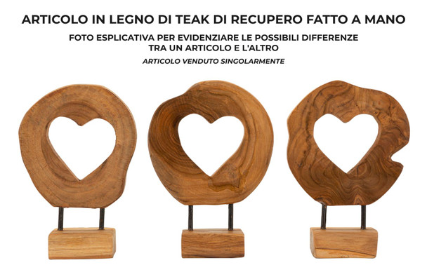Make Sculputre Teak Cm 20x10x28