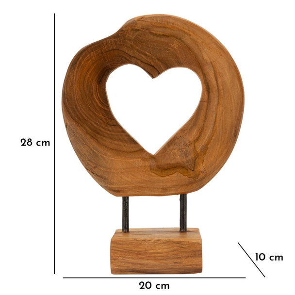 Make Sculputre Teak Cm 20x10x28