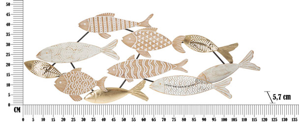 Zidna Dekoracija Fishy Cm 118x5,7x46,4