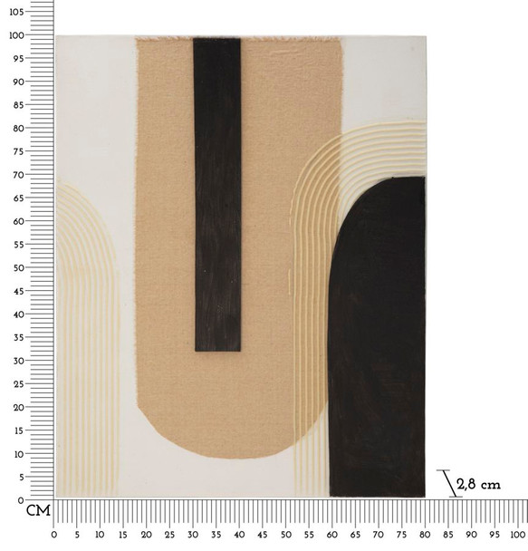 Ručno Radena Zidna Slika Lofty -A- Cm 80x2,8x100