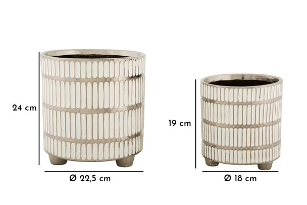 Set Držača Za Vaze 2 Kom Cm Ø 22,5x24-18x19
