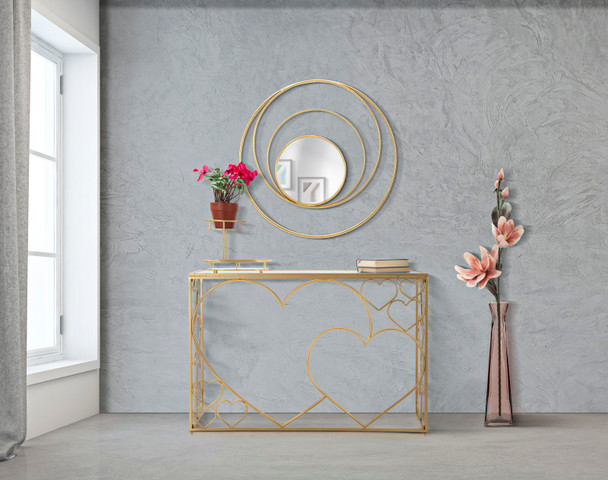 Zidno Ogledalo Arc Glam Cm Ø 80x3,5