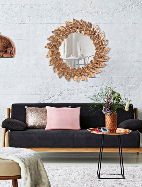 Zidno Ogledalo Glam Petal Rame Cm Ø 73x5