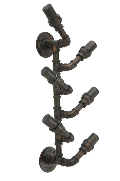 Wall Bottle Holder Manhattan 6 Places Cm 27x15x55