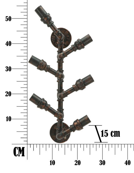 Wall Bottle Holder Manhattan 6 Places Cm 27x15x55