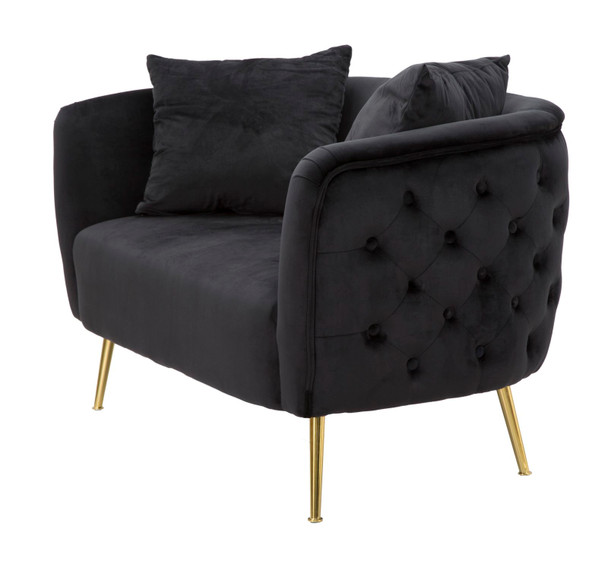 Sofa Bucarest Crni Cm 127x74x71