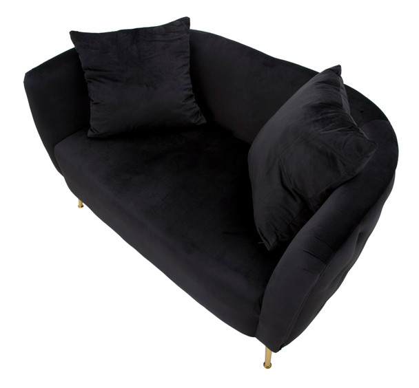 Sofa Bucarest Crni Cm 127x74x71