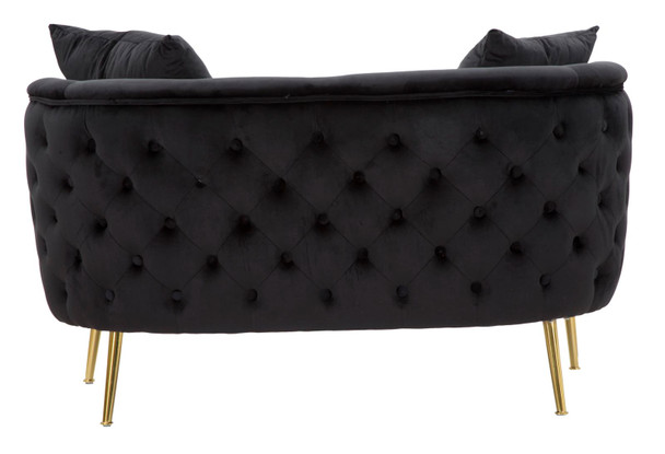 Sofa Bucarest Crni Cm 127x74x71
