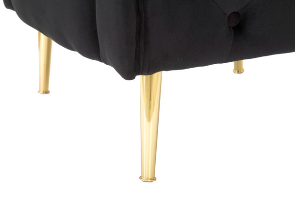 Fotelja Bucarest Black Cm 76x74x71