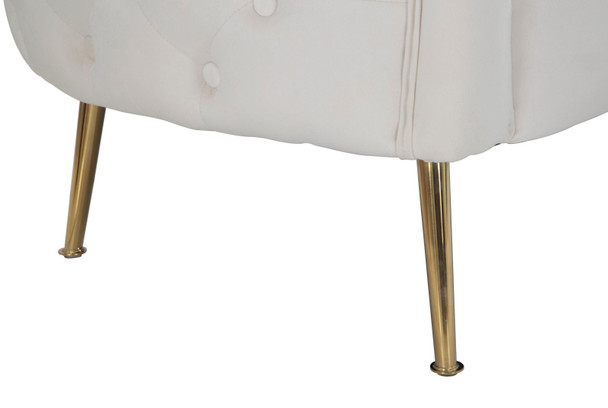 Bukurešt Krem Sofa Cm 127x74x73