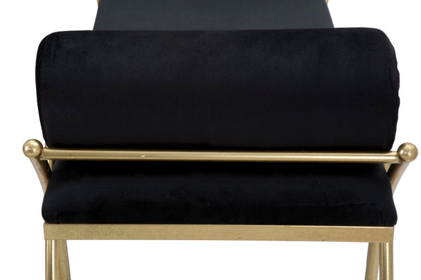 Klupa Crna Cm 112,5x49x53