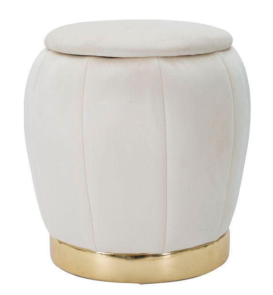 Taburet/Sprema Paris Crema/Zlato Cm Ø 43x43