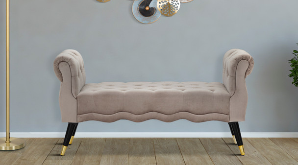 Klupica Paris Grigia/Zlato Cm 120x40x60