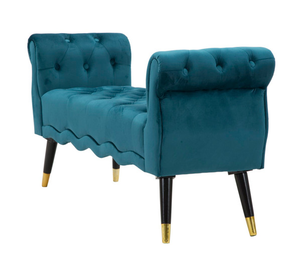 Klupica Paris Teal/Zlato Cm 120x40x60