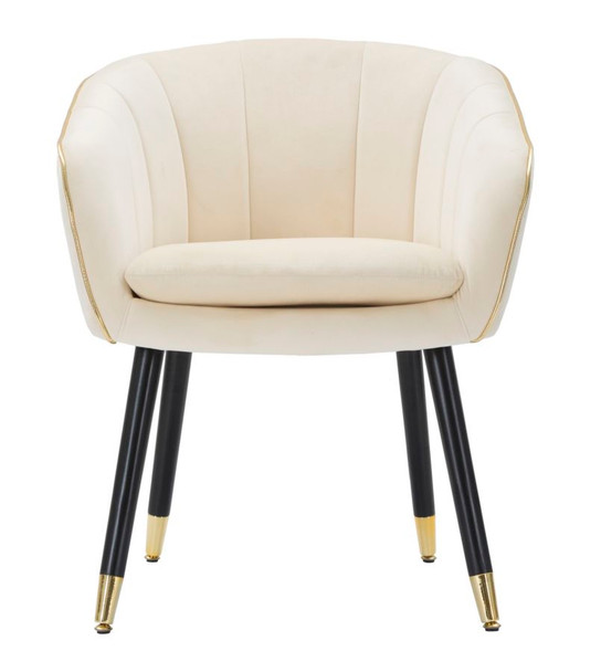 Fotelja Paris Crema/Gold Cm 62x58x78