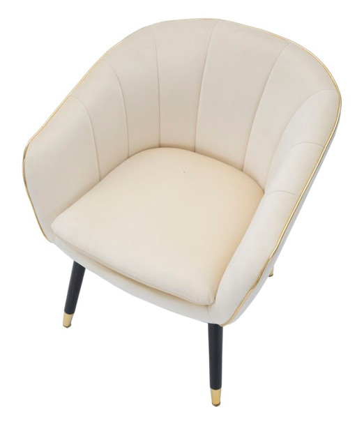 Fotelja Paris Crema/Gold Cm 62x58x78