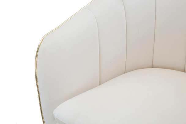 Fotelja Paris Crema/Gold Cm 62x58x78