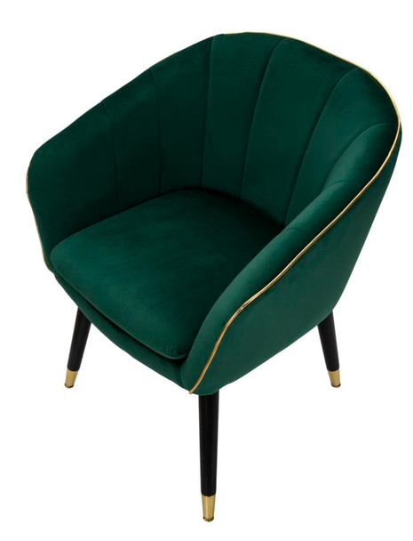 Fotelja Paris Verde/Gold Cm 62x58x78