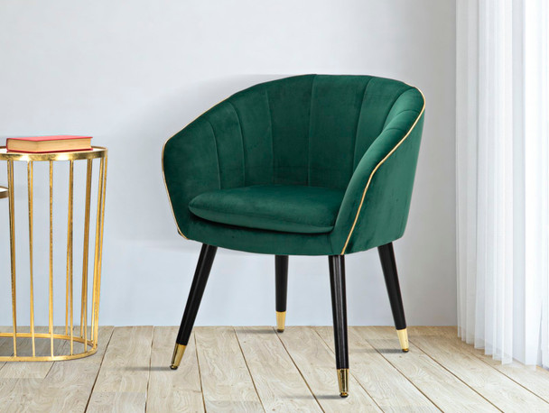 Fotelja Paris Verde/Gold Cm 62x58x78