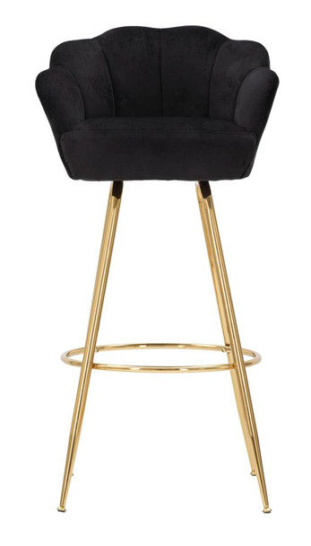 Barski Stolac Bar Vienna Nero Cm 55x53x110