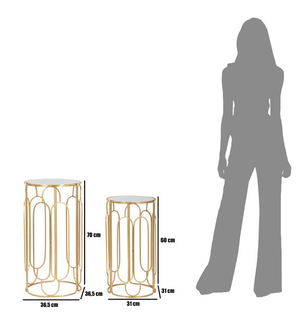 Držač Za Bilje Arty Set 2 Kom Okrugli Cm Ø 36,5x70-31x60