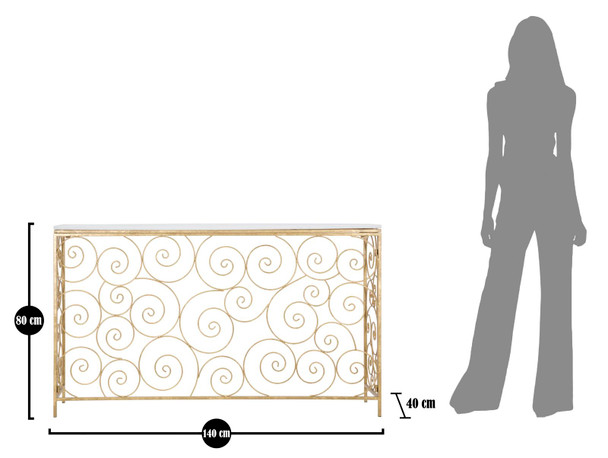 Konzola Spirala Cm 140x36x82