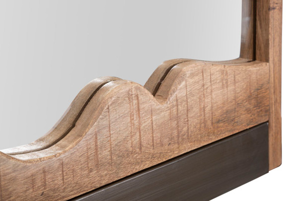 Zidno Ogledalo Yellowstone Cm 120x4x72 (Nilotica Cacia Wood)