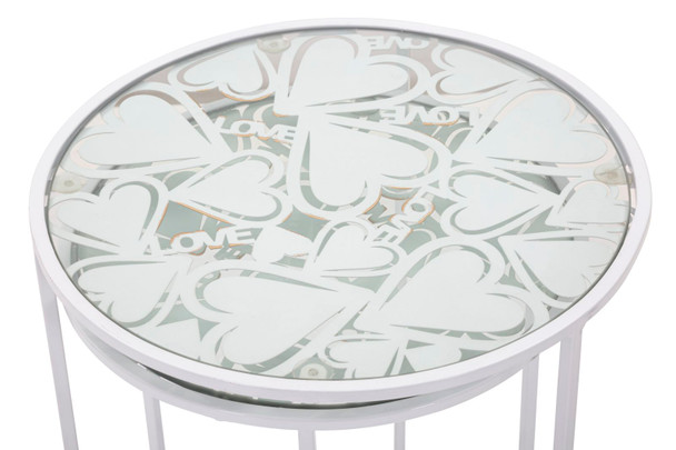 Stol White Harts Coppia Cm Ø 43x60-38x55