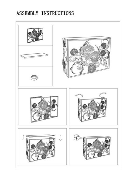 Konzola Glam Univers Cm 114x40,5x80