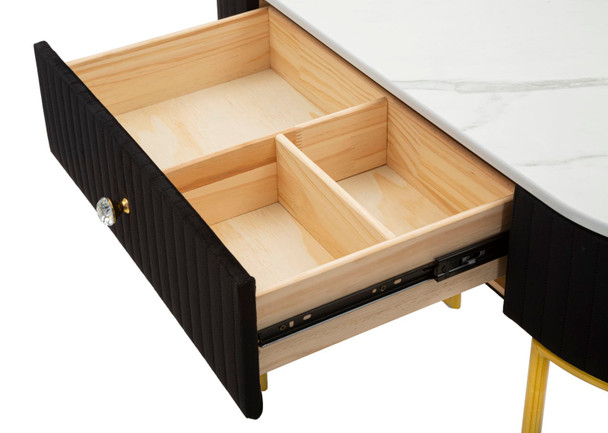 Konzola Montpellier Crna Cm 100x43x74