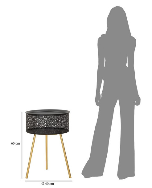Stol Blacky Cm Ø 40x65