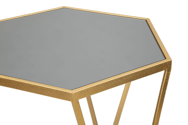 Stol Esagonal Set 2kom Cm Ø 50x100-40x80
